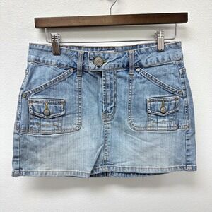 Y2K No Boundaries Mini Jean Skirt Juniors 7
